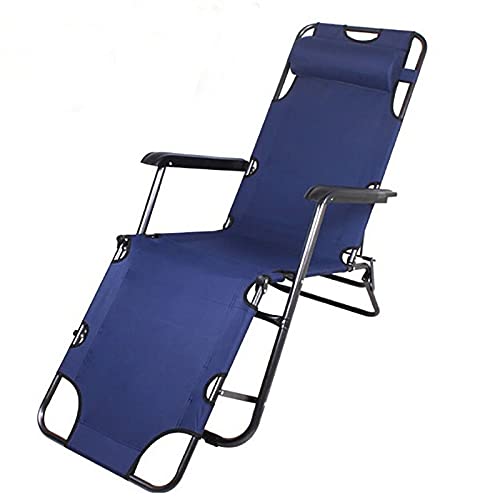 Chaise longue pliable légère et confortable avec appui-tête réglable - 2