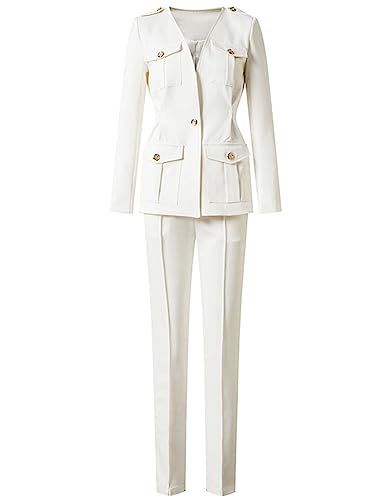 Women's Jacket and Trousers Suit One Button Party Formal Wedding Banquet Tuxedos Two-Piece - Main Image