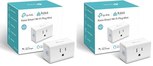 Image of Kasa Smart Plug Ultra Mini 15A, Smart Home Wi-Fi Outlet Compatible with Alexa, Google Home & IFTTT, No Hub Required, UL Certified, 2.4G WiFi Only, 2-Pack(EP10), White