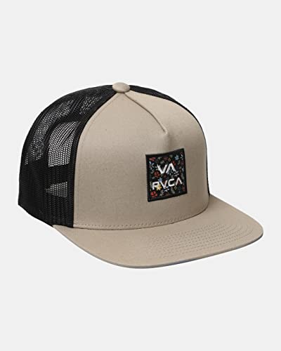 Image of RVCA Men's Trucker Hat, Adjustable Snapback Cap for Streetwear & Skating, Lightweight Breathable All-Day Comfort