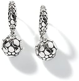John Hardy Women's Dot Silver Drop Earrings