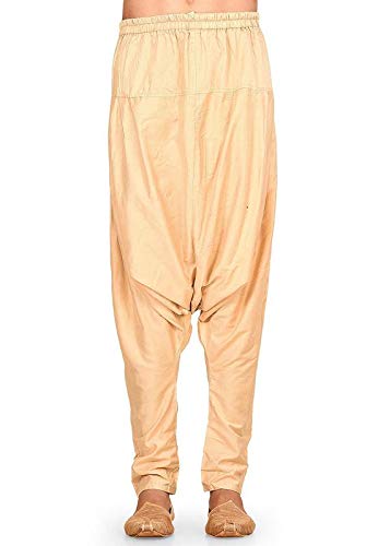 ARISHA Mens Stripe Poly Slub Harem Pants-(Free Size)-image-26