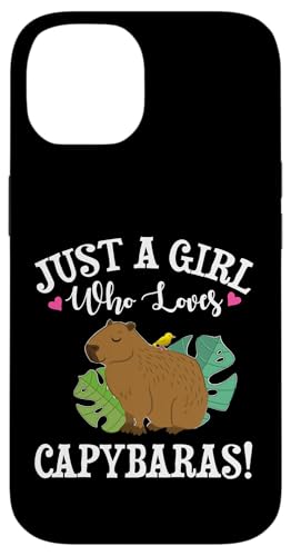 Kawaii Kids Womens Just A Girl Who Loves Capybaras Lover �X�}�z�P�[�X iPhone 14 �p