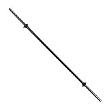 CAP Barbell 72' Standard Solid Threaded Bar, Black