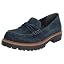 Navy Kidsuede Leather