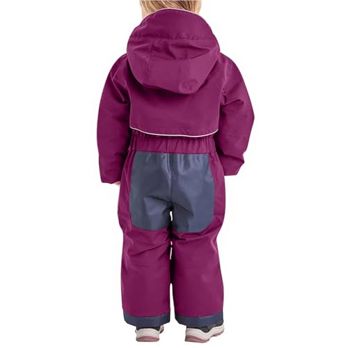 YRAETENM Ski Suit Kids Girls and Boys One Piece Snowsuits Winter Waterproof Windproof Snowboard Suits Ski Jumpsuits Coveralls3