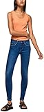 pepe pixie jeans Unsere ikonische mittlere Taille, enge Passform in einem dunkelblauen Stretch-Denim, hergestellt mit nachhaltigen Übungen und Materialien