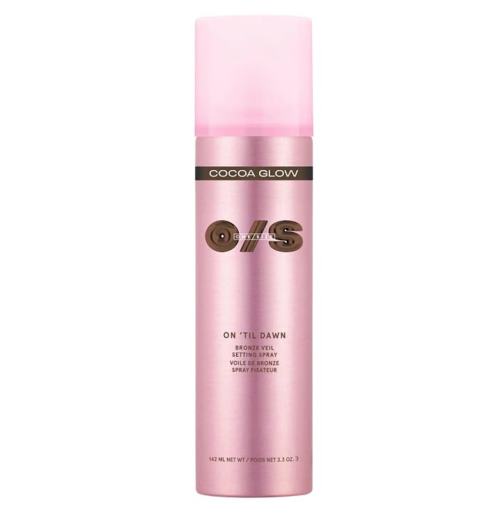 O/S On Til Dawn Bronze Veil Waterproof Setting Spray, Radiant Makeup Setting Spray, Cocoa Glow - 3.3 oz (142ml)