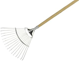 Kent and Stowe 70100061 Stainless Steel Long Handle Lawn and Leaf Rake