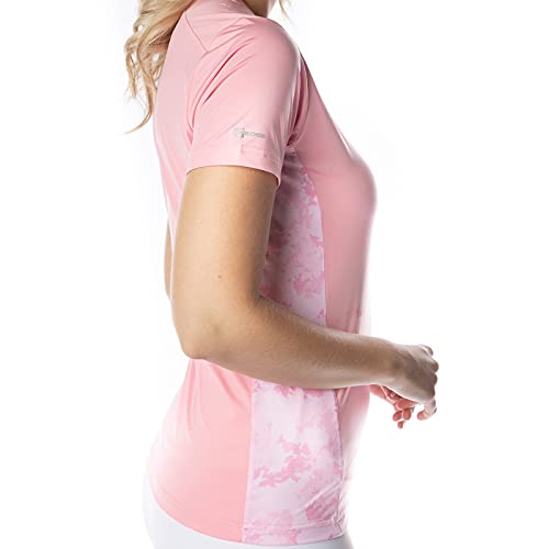 Sg Edge Women's Camouflage Short Sleeve T-Shirt, Pink, Large #TOP4