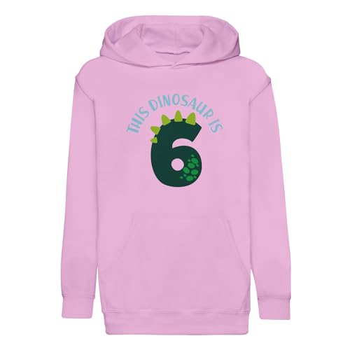 Sweat à capuche enfant pour fête d'anniversaire et sorties d'école motif dinosaure