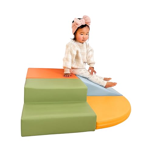 IGLU Soft Play 4 XL Bloques de Espuma Figuras de Construcción Juguete para Aprendizaje Creativo Infantil Conjunto de Cubos Multicolores