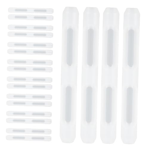 COLLBATH 10 Pairs Glasses Accessories Ear Silicone Eyeglasses Ear Grips Silicone Glasses Hooks Silicone Ear Cushions Silicone Glasses Ear Grip Glasses Ear Cushions White