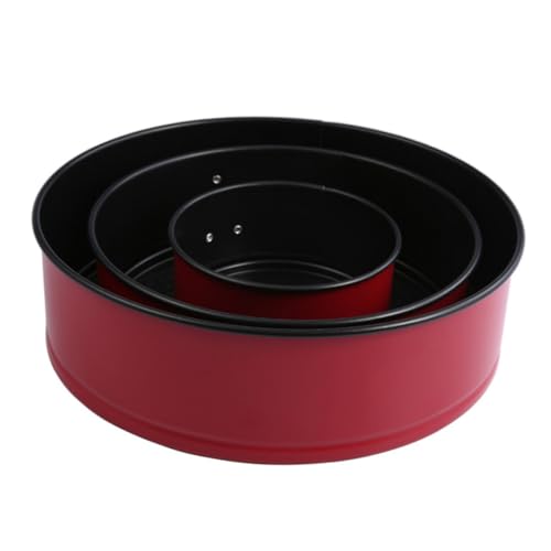 BRIGHTFUFU Adjustable Non-stick Cake Tin 7 Inches Leakproof Pan Stainless Steel for Easy Release Random Color