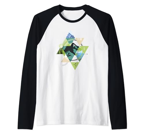 T-Rex Jurassic World Dominion T-shirt de baseball raglan vert pour fan de dinosaures