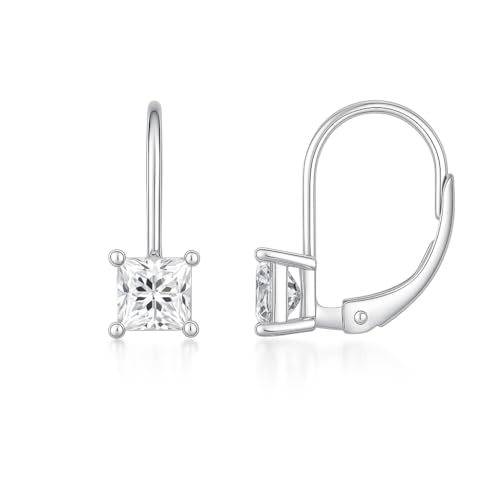 FIORICASA 2CT �v�����Z�X�J�b�g ���A�b�T�i�C�g �h���b�v�C�������O �����p �v���`�i���b�L S925�X�^�[�����O�V���o�[ �X�N�G�A �_�C�������h ���o�[�o�b�N�A�l�H�_�C�������h�_���O��, M, �X�^�[�����O�V���o�[, ���A�b�T�i�C�g