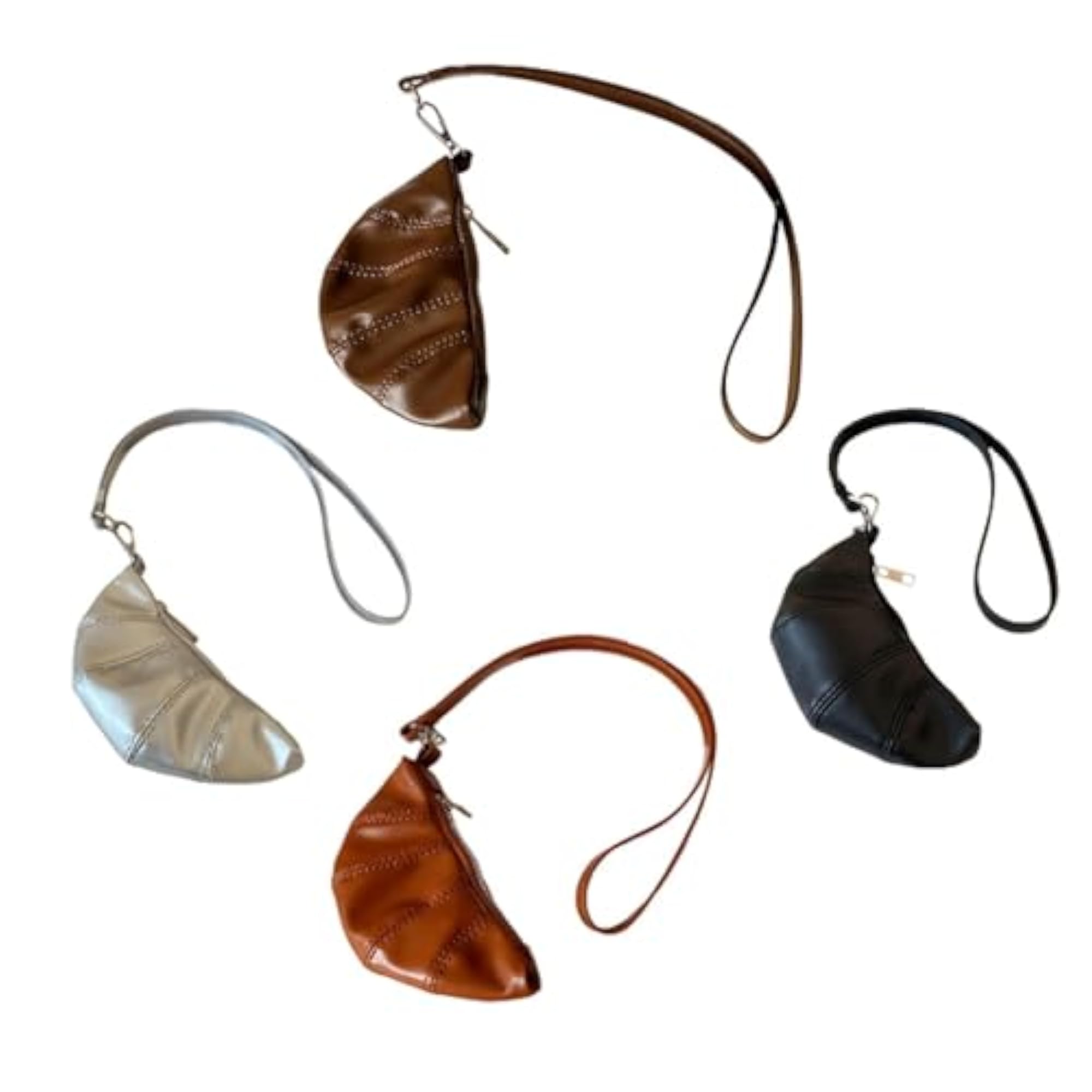 Hanging Neck Purse Trendy Women Pocket Card Case, Silver