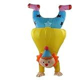 NUMNBE Inflatable Handstand Clown Costume for Adults, Waterproof Polyester, Lightweight and Durable - Comfortable Fit, Unique Upside Down Design, Perfect for Parties and Festivals