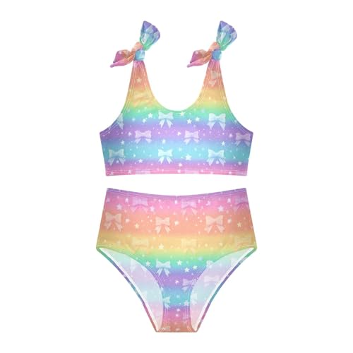 Image of Boccsty Cute Crab Red Blue Girls Swimsuits Kids Bikini Sets 2 Pcs Bathing Suit for 3T