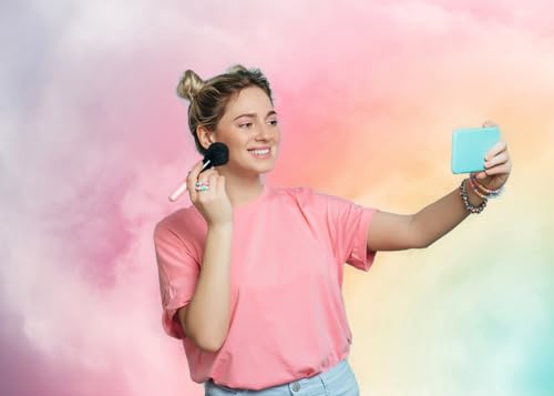 AIIKES 7X5FT Rainbow Cloud Birthday Backdrop Gradient Color Cloud Photography Backdrop Baby Shower Girl Birthday Cake Smash Wedding Party Decoration Photo Studio Props 12-420 by AIIKES - Image 3