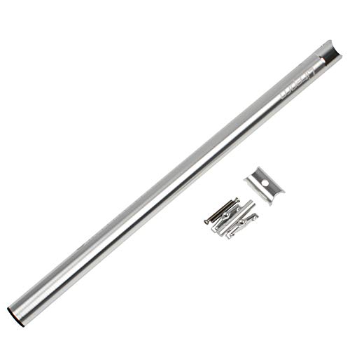 Tige de selle vélo pliant CNC 33.9x600mm en alliage d'aluminium argenté