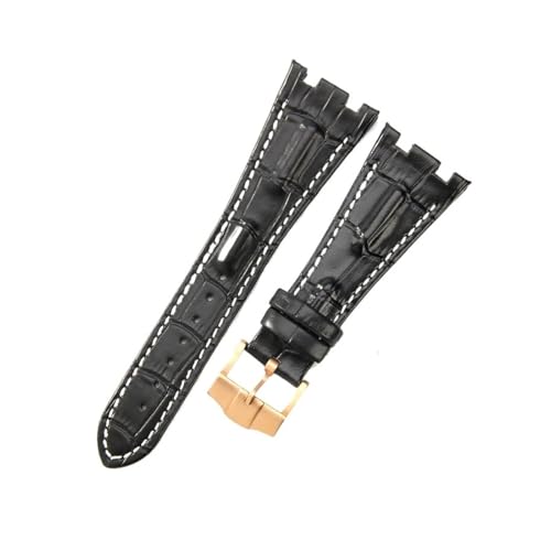 Bracelet cuir de vache AP Royal Oak Offshore boucle pliante confort