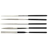 高儀(Takagi) M&M ダイヤモンドヤスリ 140mm 5本組 平/半丸/丸/三角/四角 焼入鋼材·超硬合金·セラミック·ガラスに最適