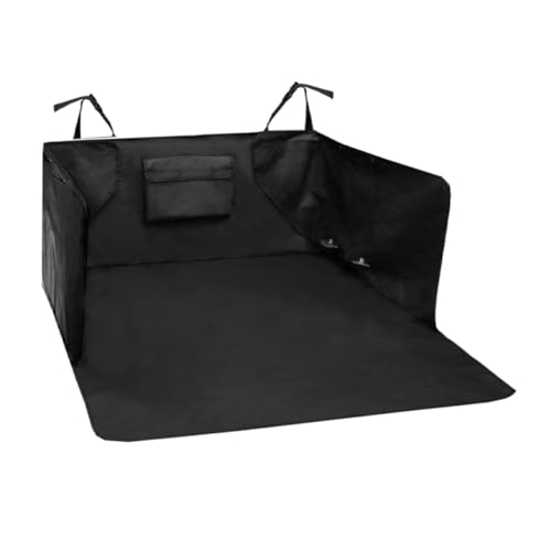 Tapis de coffre pour chiens SUV noir en tissu lavable et antidérapant de protection voiture