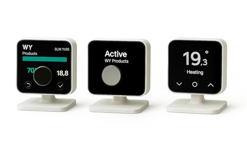 WY Products Premium Thermostat Stand Compatible with Hive Heating Thermostats – Fits Active 2, Active V3 & Mini – PETG Construction – White – Free-Standing Display Base
