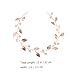 minkissy Hochzeit Braut Stirnband Blatt Haarranke Boho Kopfschmuck RosÉGold BlÄTter Haarband Hochzeit Haarschmuck Elegante Haarschmuck FÜR Frauen