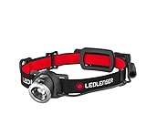 Ledlenser H8R, LED Stirnlampe, 600 Lumen, bis zu 120h Laufzeit, rotes Rücklicht, inkl. Akku, aufladbar, Box-Verpackung