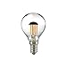 Produktbild LED Filament-Kopfspiegellampe Silber, 230V, Ø 4.5cm / L 8cm, E14, 4.5W 2700K 400lm 180°, dimmbar, Klar/Silber