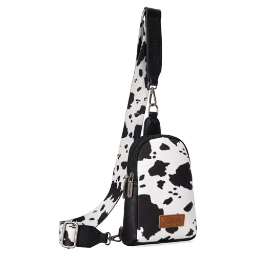 Montana West Wrangler Cow Print Crossbody Bags for Women & Medium Backpack Purse for Women2