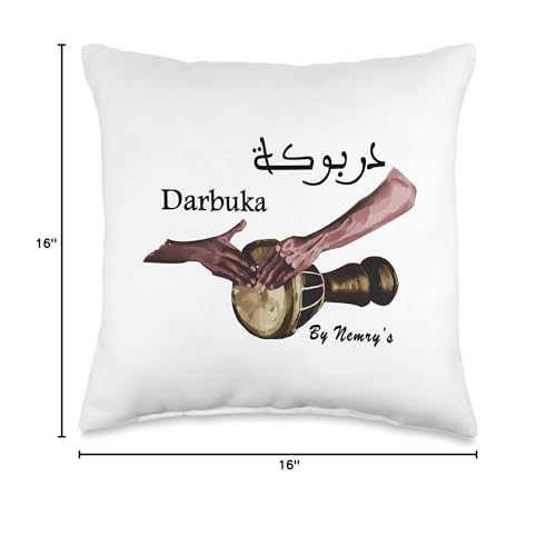 Darbuka berber musical instrument Gnoua goblet drum tarabuka Throw Pillow