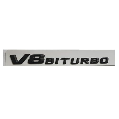 Generic ABS 3D Matte Black V8 BITRUBO Letters Emblem Badge Replac...