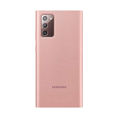 Samsung Galaxy Note 20 Clear View Cover Case - Rose Gold