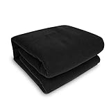 SJC Electric Heated Blanket Fleece Travel Blanket with 45' Timer Hi/Low Heat Setting Electric Car...