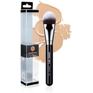 EIGSHOW Brocha Para Base Brocha De Lengua Para Líquidos, Cremas, Bases Pincel Plano Para Base Para Contornear E Iluminar Pincel Corrector De Fibra Sintética (F628)