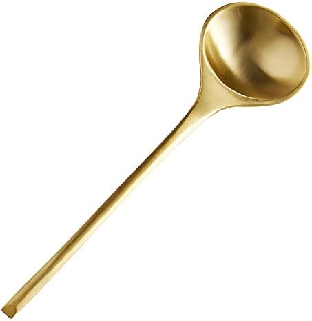 47thmain Brushed Brass Spoon - X-Large (Pack of 6)