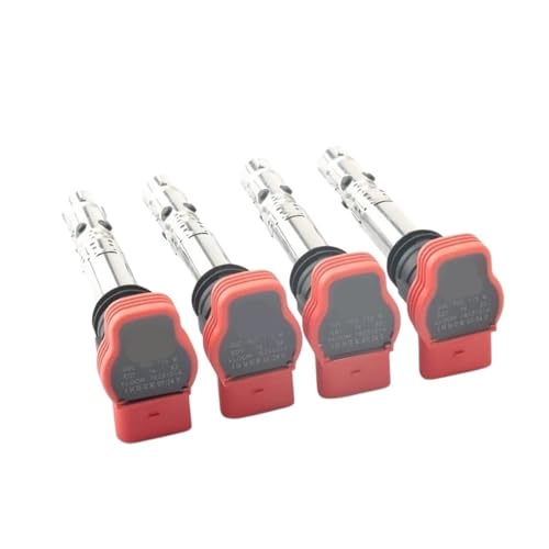 4PCS Ignition Coil 1.8T 3.0 V6 06C905115M 06B905115R Compatible with VW Jetta Golf GTI MK4 Passat B5 Beetle Polo A4 A6 A8 TT