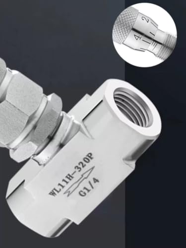 Válvula de aguja de control de microflujo contra variaciones de presión 6