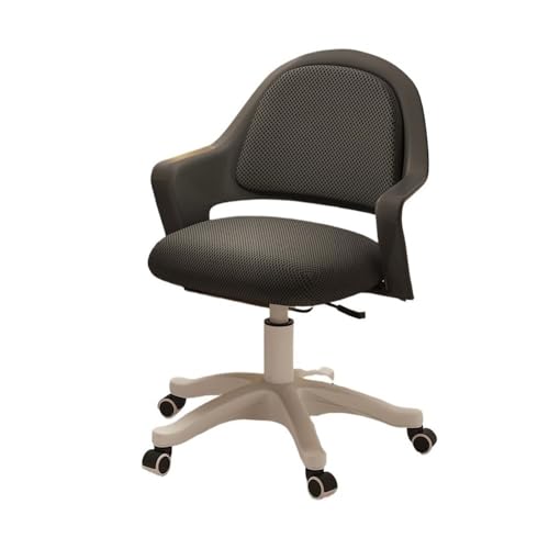 Small Office Lift Chair Comfortable Offices Home Backrest Study Chairs Bedroom Desk Chaires(Black)