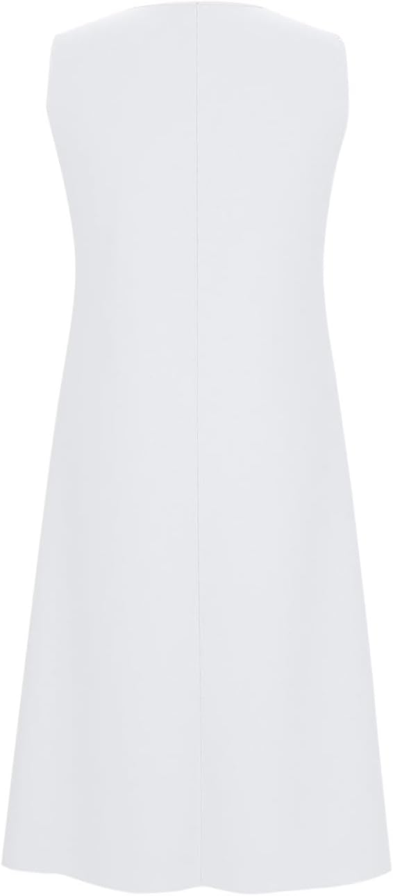 Women's Summer Casual Loose Sundress Long Dress Sleeveless V Neck Button Down Tshirt Maxi Dresses with Pockets