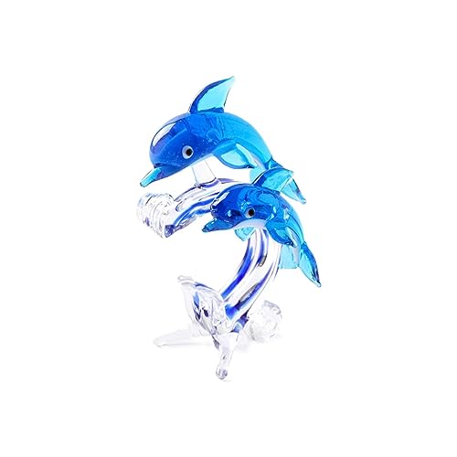 DXEHSEUY Statue de dauphins de collection Décoration Cadeau Figurine Dauphin miniature D