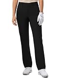 M Maelreg Womens Golf Pants With Pockets Regular Fit Stretch Straight Leg Travel Business Casual Pants For Women Black