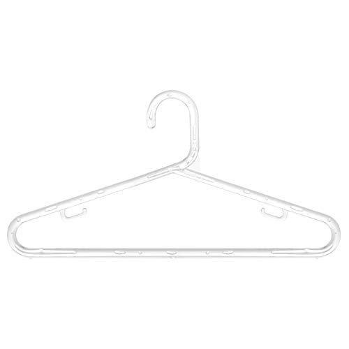 Kit 50 Cabides de Acrílico Tradicional Fino 50 Unidades