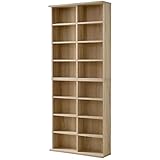 リーテンスタッド 本棚 大容量 スリム 幅75cm 2個組 オーク LSD-06-STBK75-ok