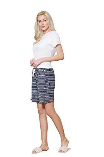 Van Heusen Women Lounge Shorts - Modal Cotton - Allover Print, Functional Pocket, Superior Drape_55502_LNG19_XXL