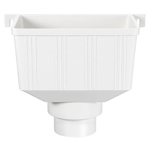 DOITOOL Downspout Gutter Connector PVC Rainwater Gutter Drain Pipe Adapter for Outdoor Rainwater Diverter Easy Push-in Install 10.43 X 8.46 X 6.06 in