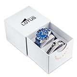 LOTUS Orologio Bambino Analogico Pelle Blu - Movimento al quarzo - Vetro minerale alta resistenza - Impermeabile 5 ATM - Classico 18861/1 - Junior Collection